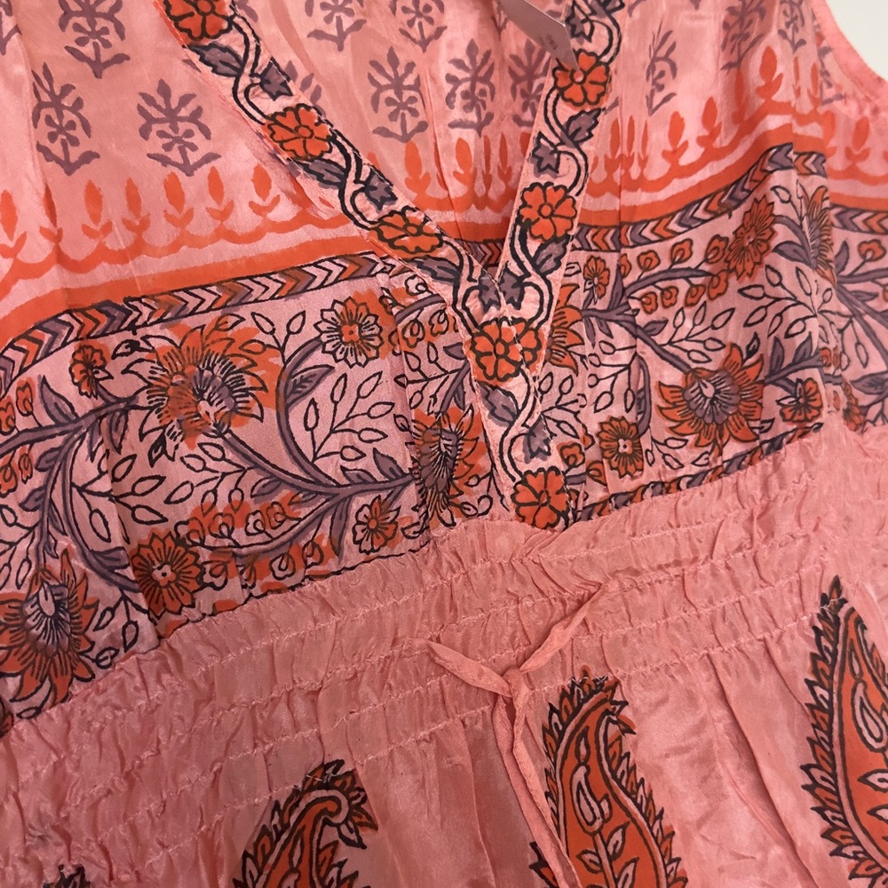 CHAUDRY by RAGA silk dress size M. made in INDIA - Picture 3 of 6